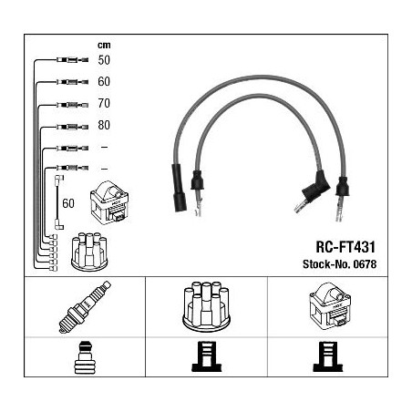 Ignition Cable Kit NGK 0678