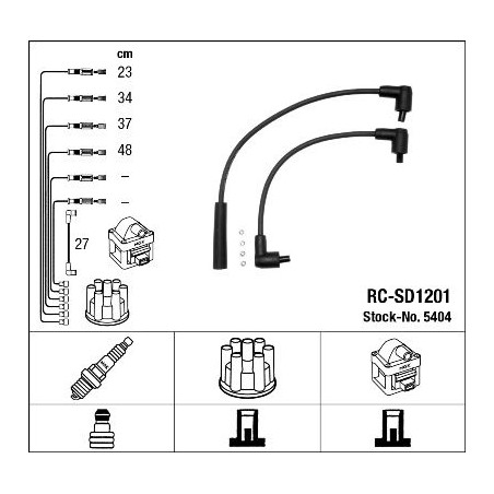 Ignition Cable Kit NGK 5404