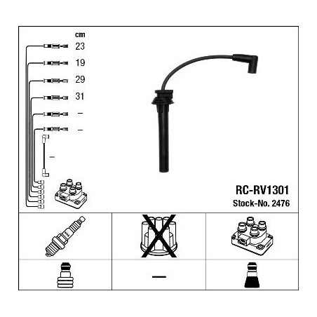 Ignition Cable Kit NGK 2476