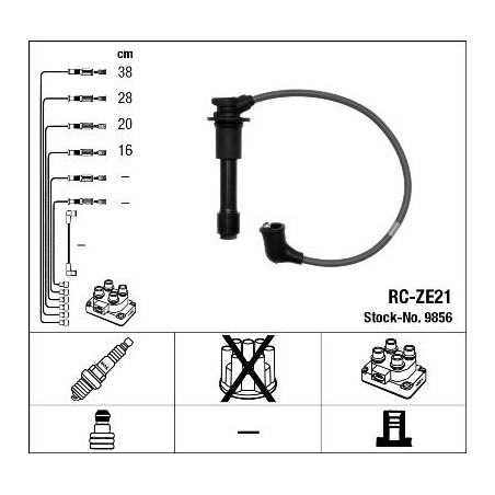 Ignition Cable Kit NGK 9856