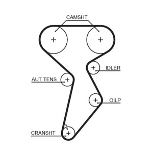 Timing Belt GATES 5432XS