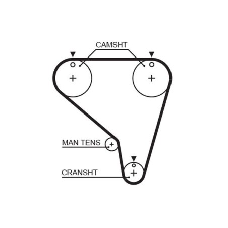 Timing Belt GATES 5266XS