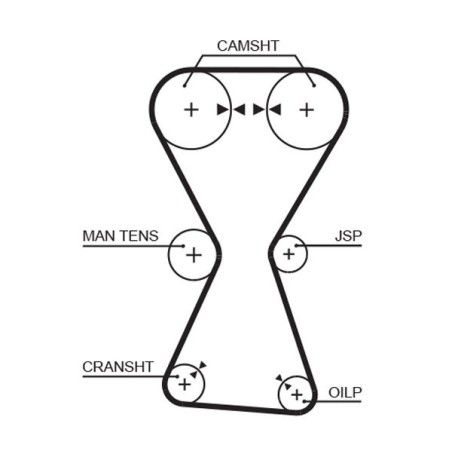 Timing Belt GATES 5255XS