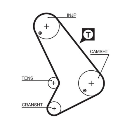 Timing Belt GATES 5572XS