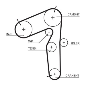 Timing Belt GATES 5462XS