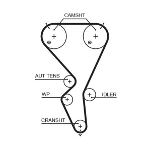 Timing Belt GATES 5615XS