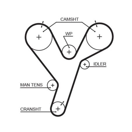 Timing Belt GATES 5446XS