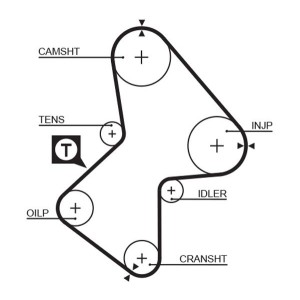 Timing Belt GATES 5486XS