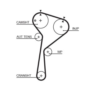 Timing Belt GATES 5578XS