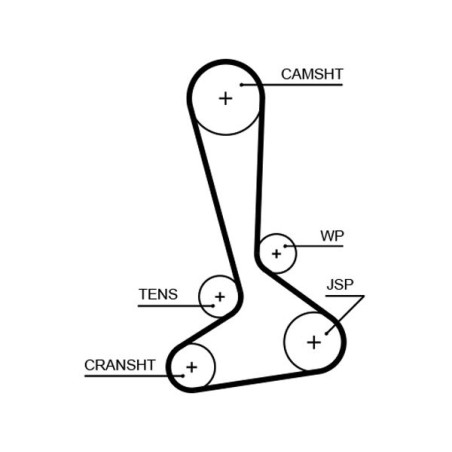 Timing Belt GATES 5645XS