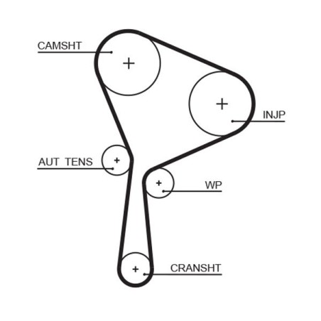 Timing Belt GATES 5654XS