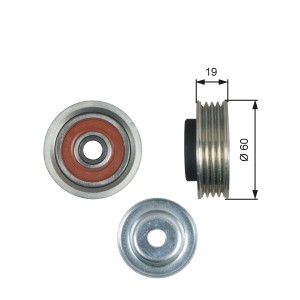 Tensioner Pulley, V-ribbed belt GATES T39181