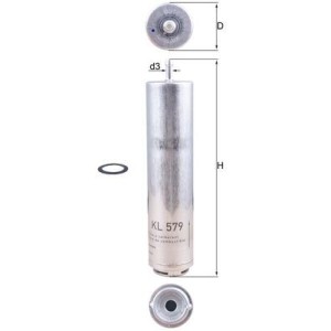 Φίλτρο καυσίμου KNECHT KL579D