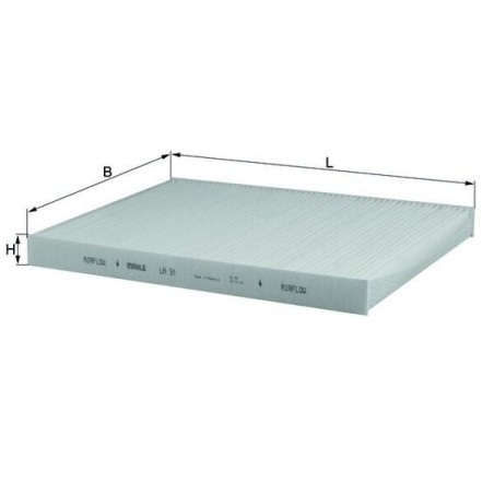 Filter, cabin air KNECHT LA31