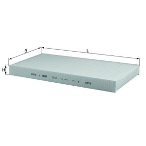 Filter, cabin air KNECHT LA117