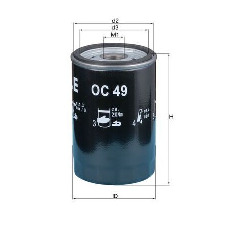 Oil Filter KNECHT OC49