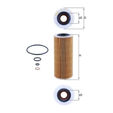 Oil Filter KNECHT OX177/3D