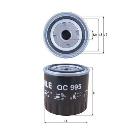 Oil Filter KNECHT OC995