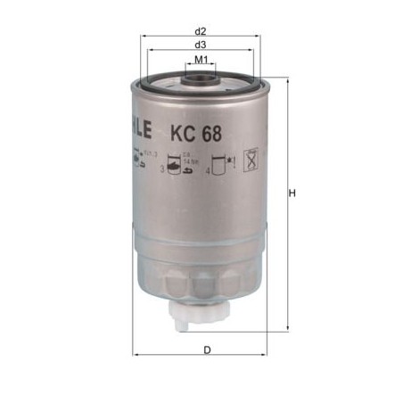 Fuel Filter KNECHT KC68