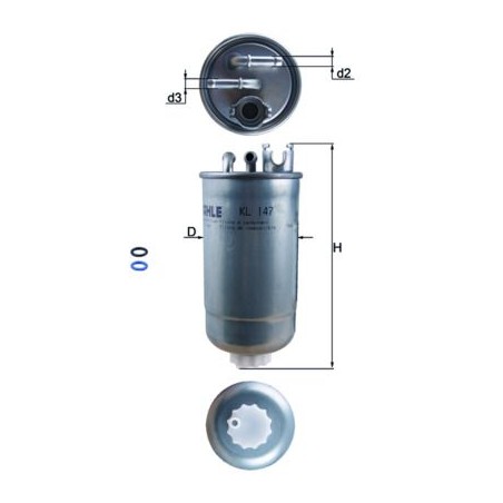 Fuel Filter KNECHT KL147D