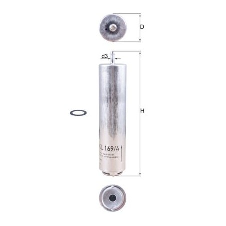 Φίλτρο καυσίμου KNECHT KL169/4D