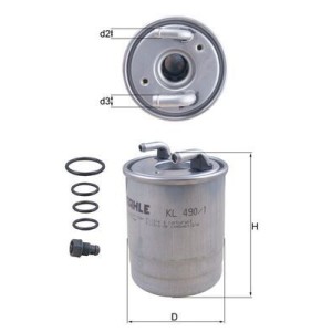 Fuel Filter KNECHT KL490/1D