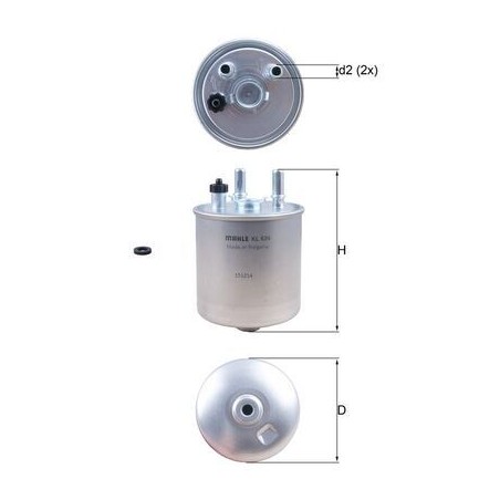 Φίλτρο καυσίμου KNECHT KL639D