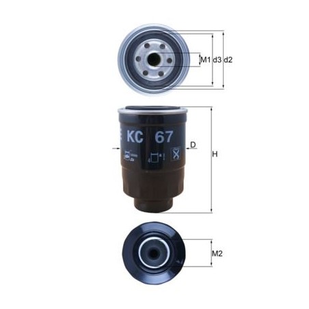 Φίλτρο καυσίμου KNECHT KC67