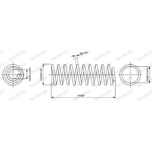 Suspension Spring MONROE SP0100