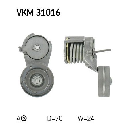 Tensioner Pulley, V-ribbed belt SKF VKM31016