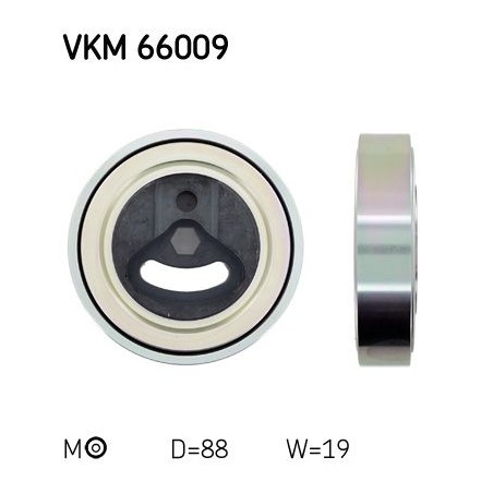 Tensioner Pulley, V-ribbed belt SKF VKM66009