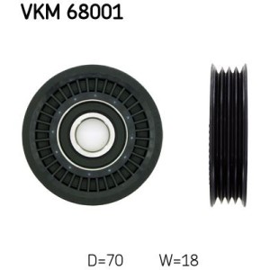 Deflection/Guide Pulley, V-ribbed belt SKF VKM68001