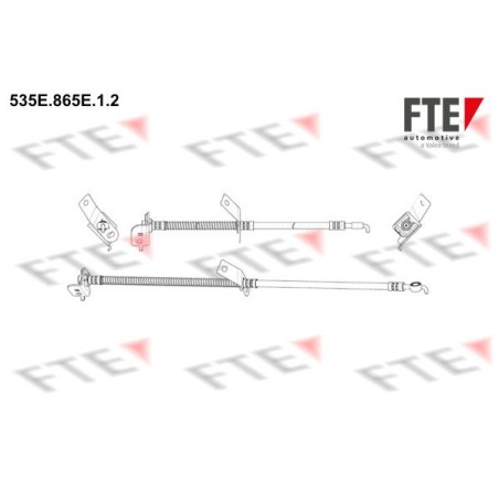 Ελαστικός σωλήνας φρένων FTE 535E.865E.1.2