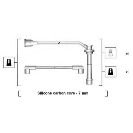 Ignition Cable Kit MAGNETI MARELLI 941285090845