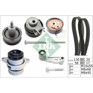 Water Pump & Timing Belt Kit INA 530008930