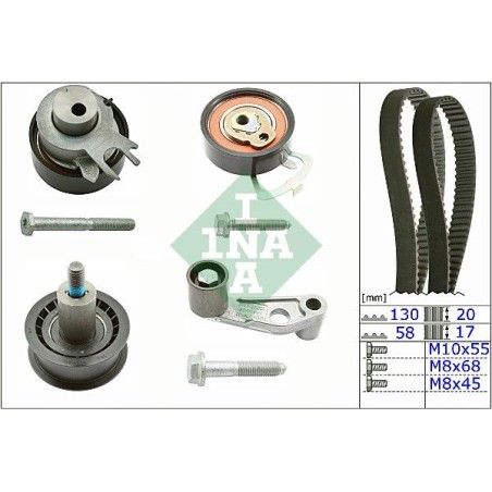 Timing Belt Kit INA 530008910