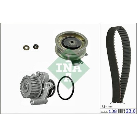 Water Pump & Timing Belt Kit INA 530017130