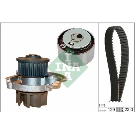 Water Pump & Timing Belt Kit INA 530046230