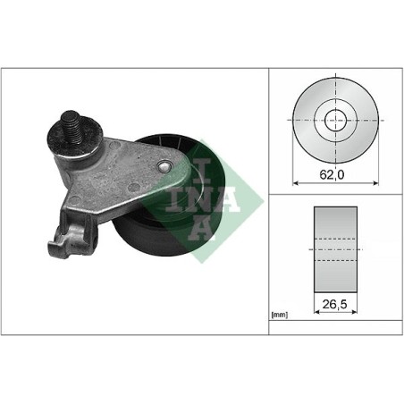 Tensioner Pulley, timing belt INA 531017110