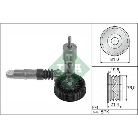 Belt Tensioner, V-ribbed belt INA 534001410