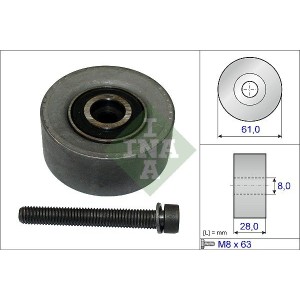 Deflection/Guide Pulley, timing belt INA 532047210