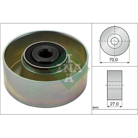 Deflection/Guide Pulley, V-ribbed belt INA 532021410