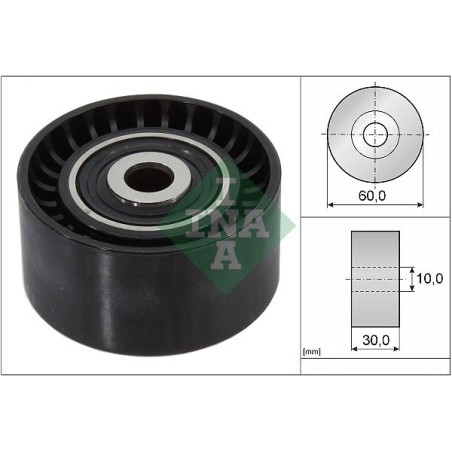 Deflection/Guide Pulley, V-ribbed belt INA 532032110