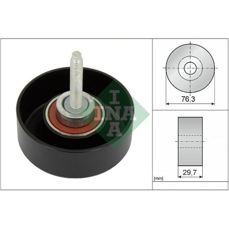 Deflection/Guide Pulley, V-ribbed belt INA 532065110