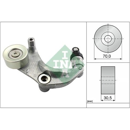 Belt Tensioner, V-ribbed belt INA 534031610