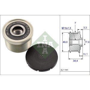 Alternator Freewheel Clutch INA 535016410