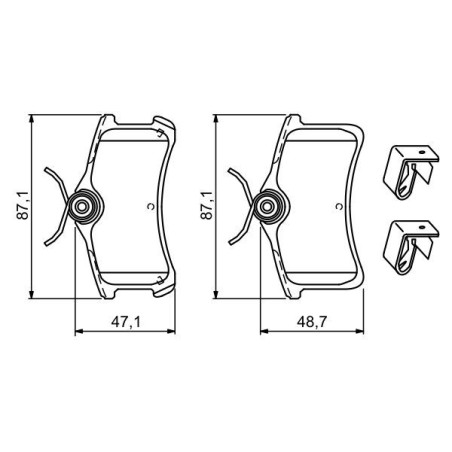 Brake Pad Set, disc brake BOSCH 0986494274