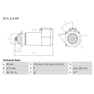 Μίζα BOSCH 0986011570