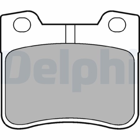 Brake Pad Set, disc brake DELPHI LP1051