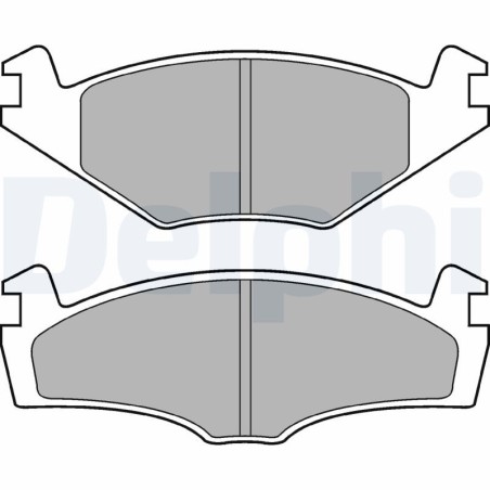 Σετ τακάκια, δισκόφρενα DELPHI LP979